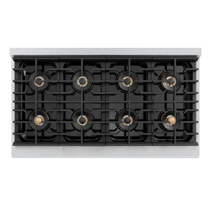 ZLINE 48" Paramount Gas Range DuoPro™ Cooktop, Dual Ovens PSGRSZ-WM-48-G09K