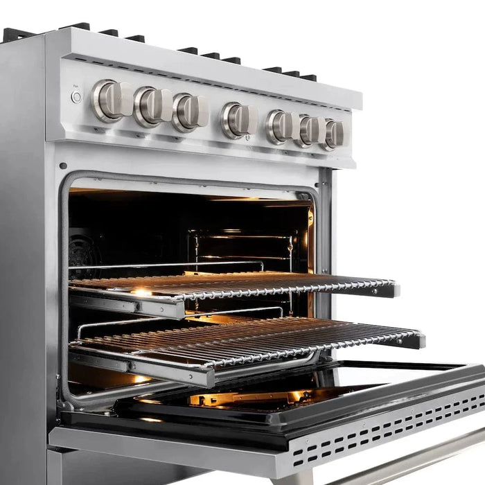 ZLINE 36" Dual Fuel Range, Gas Cooktop, Electric Convection Oven Stainless Steel, CDR3609K