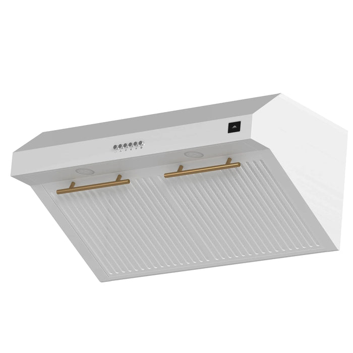 FORNO Espresso Bari 30" 400 CFM Under Cabinet Range Hood FRHUC5255-30WHT09K