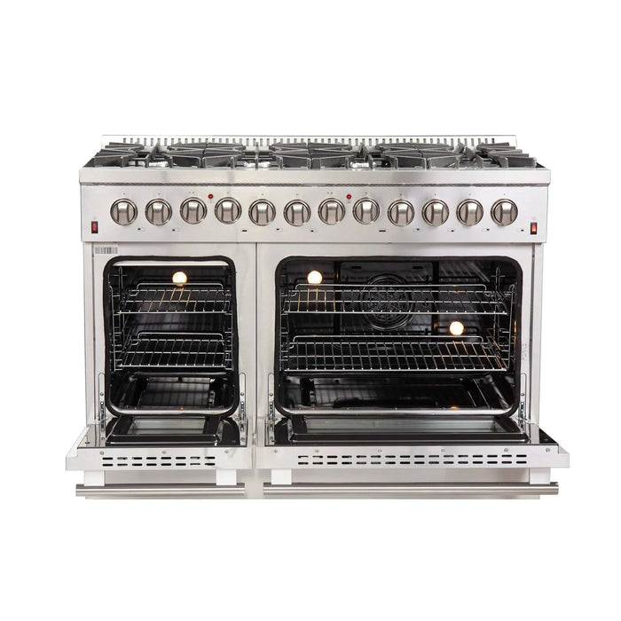 FORNO Appliance Package - 48" Gas Range and 60" Refrigerator FBDL-018-03CAUS09K