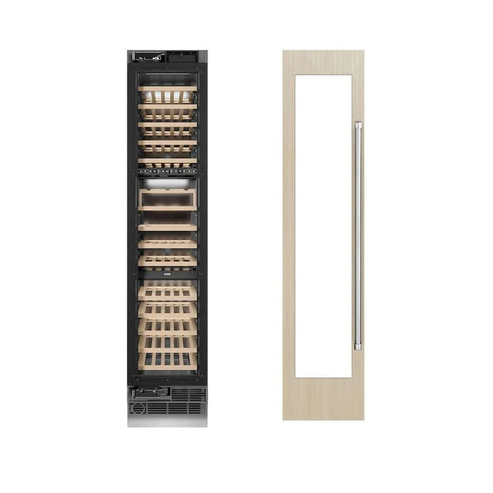 ZLINE 18" Triple Zone 68 Bottle Panel Ready Column Left Hinge Wine Cooler RBCWVL-1809K