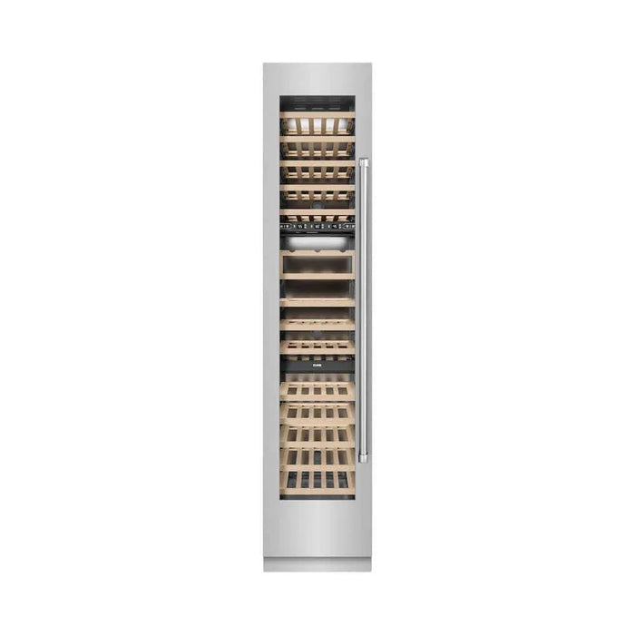 ZLINE 18"Triple Zone 68 Bottle Left Hinge Column Wine Cooler, Stainless Steel RCWVL-304-1809K