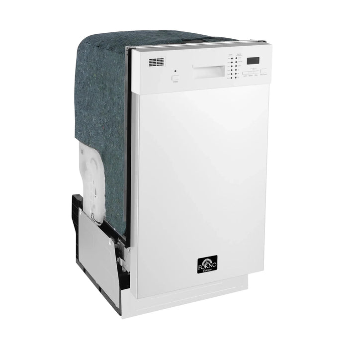 Forno Espresso 18" Built-in Dishwasher in White, FDWBI8041-18WHT09K