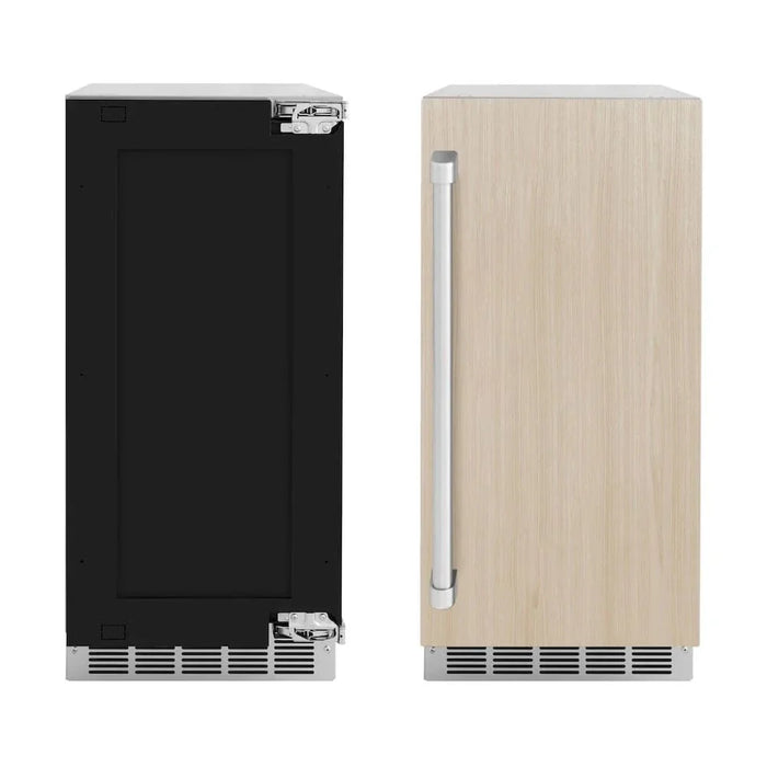 ZLINE 15" Touchstone Gourmet Ice Maker Drain Pump Panel Ready Door IGMDP-1509K