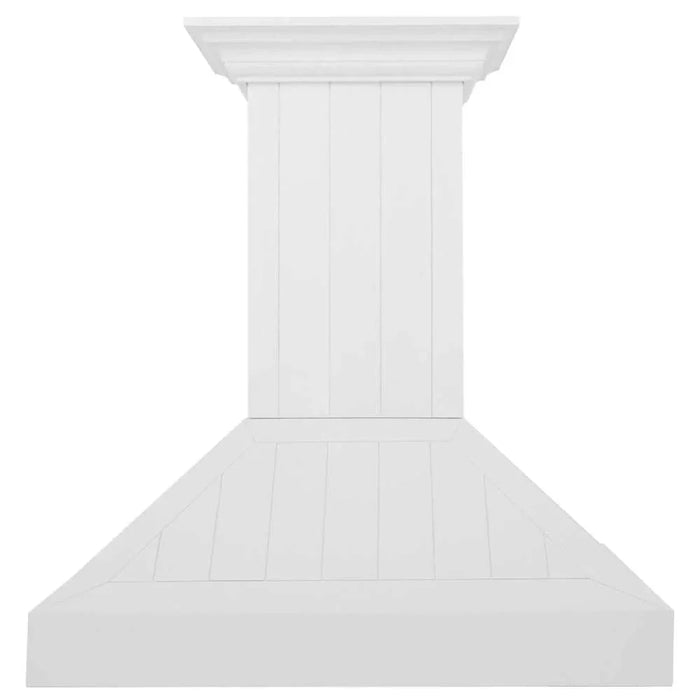 ZLINE 36" Wooded Shiplap Bright White Finish Wall Range Hood KPWW-3609K