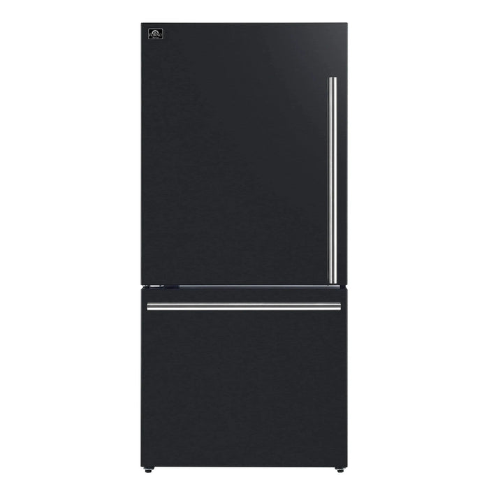 FORNO Espresso Milano 62" Side-By-Side Refrigerator FFFFD1787-60BLK09K