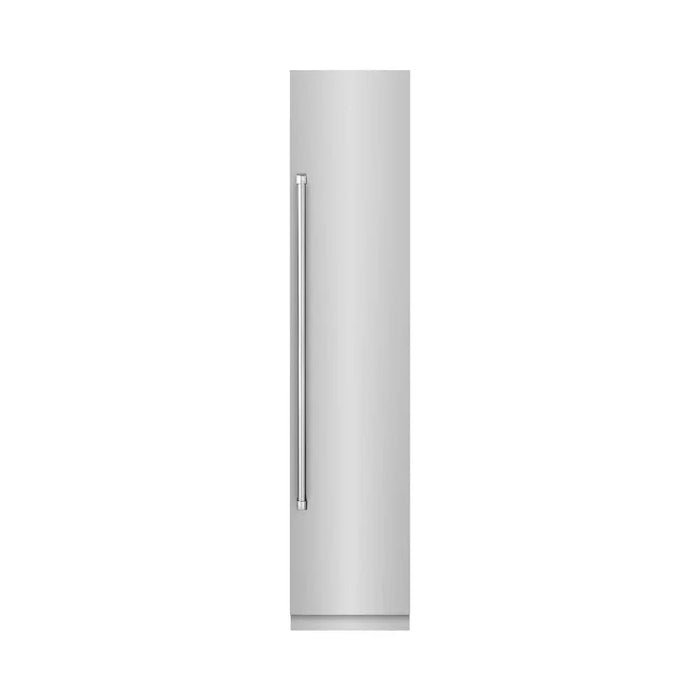 ZLINE 18" Right Hinge Column Freezer Stainless Steel, Graphite Gray Interior RCFVR-304-1809K