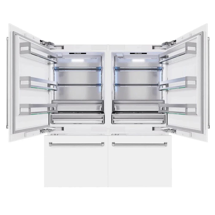 ZLINE 72" Built-In Bottom Freezer Refrigerator,Water Dispenser, Ice Maker, RBIT-WM-7209K