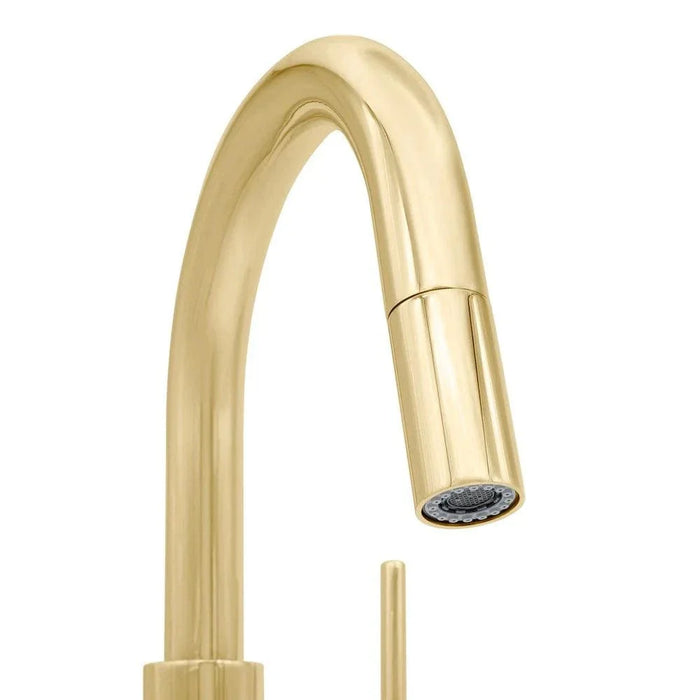 ZLINE Dante Kitchen Faucet In Polished Gold, DNT-KF-PG09K