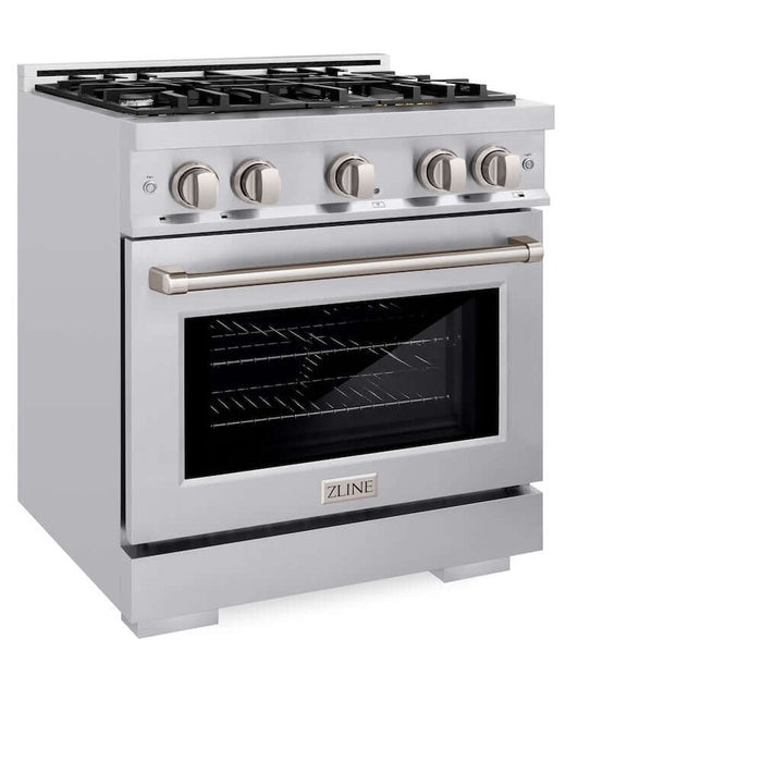 ZLINE 30" Select Dual Fuel Range Gas Cooktop Electric Convection Oven Stainless Steel HDR3009K