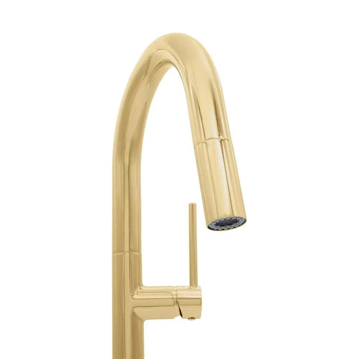 ZLINE Voltaire Kitchen Faucet, Polished Gold, VLT-KF-PG09K