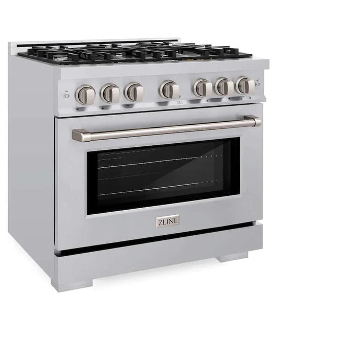 ZLINE 36" Select Dual Fuel Range Gas Cooktop Electric Convection Oven Stainless Steel HDR3609K