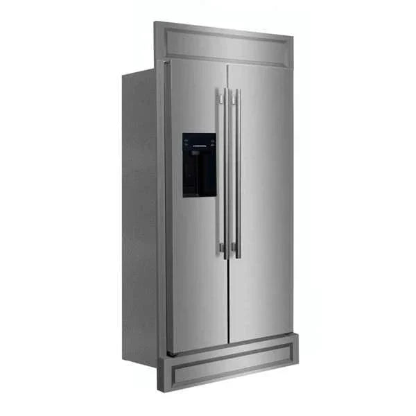 FORNO Salerno 40" Side-by-Side Built-In Refrigerator FFRBI1844-40MG09K
