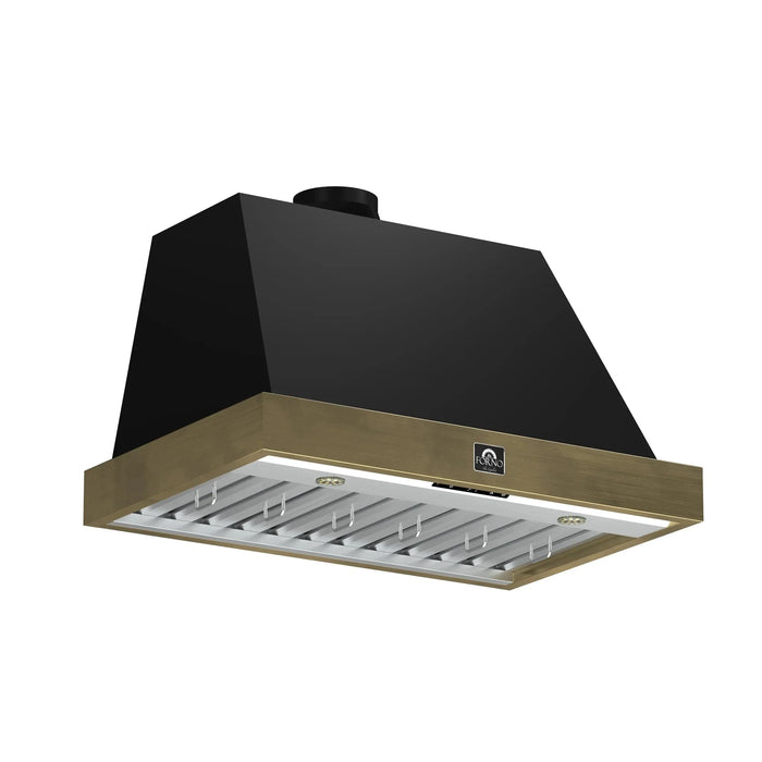 FORNO Vittorio 36" Wall Mount Range Hood FRHWM5078-36BLK09K