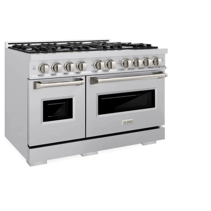 ZLINE 48" Dual Fuel Range, Gas Cooktop, Electric Convection Oven Stainless Steel, CDR4809K