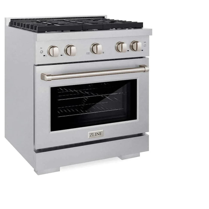 ZLINE 30"Gas Range, Convection Gas Oven , DuraSnow® Stainless Steel, SGRS-3009K
