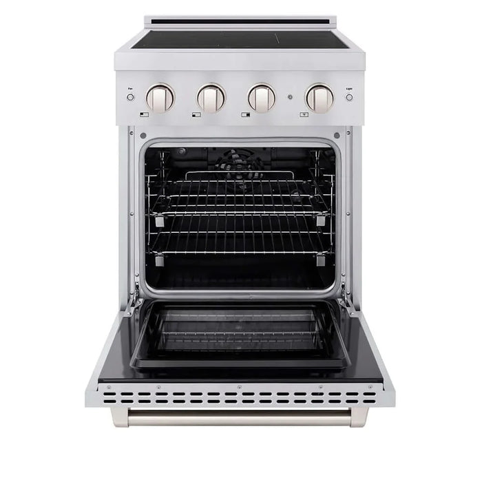 ZLINE 24" Paramount Induction Range, Cooktop, Electric Convection Oven SINR2409K