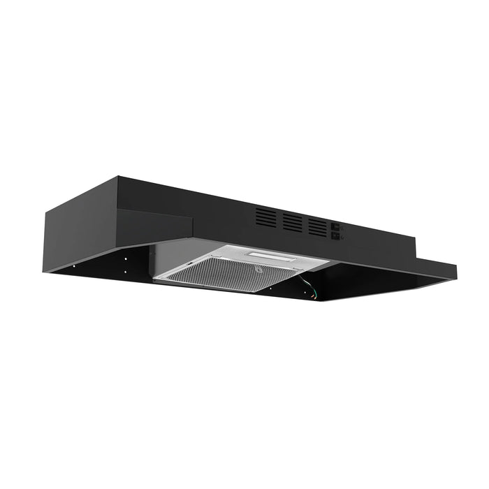 Forno 30" 200 CFM Compact Under Cabinet Black, FRHUC5200-30BLK09K