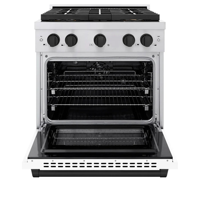 ZLINE 30" Paramount Gas Range DuoPro™ Cooktop, Convection Gas Oven PSGRSZ-WM-30-MB09K