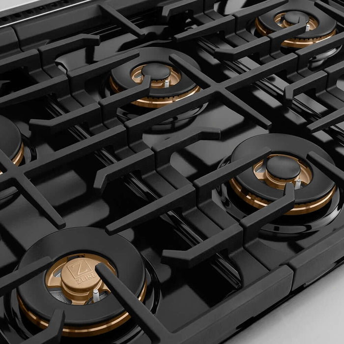 ZLINE 36" Paramount Gas Range DuoPro™ Cooktop, Convection Gas Oven PSGRBZ-36-CB09K