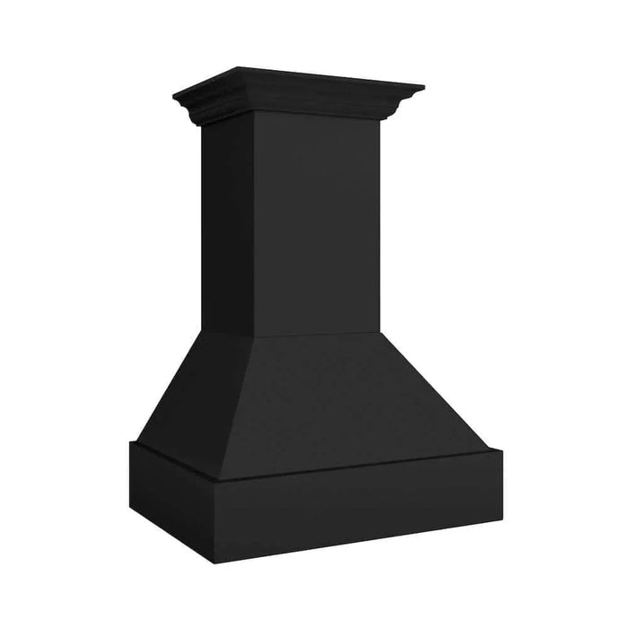 ZLINE Wooden Wall Mount Range Hood in Rustic Black Finish 355CC-3609K