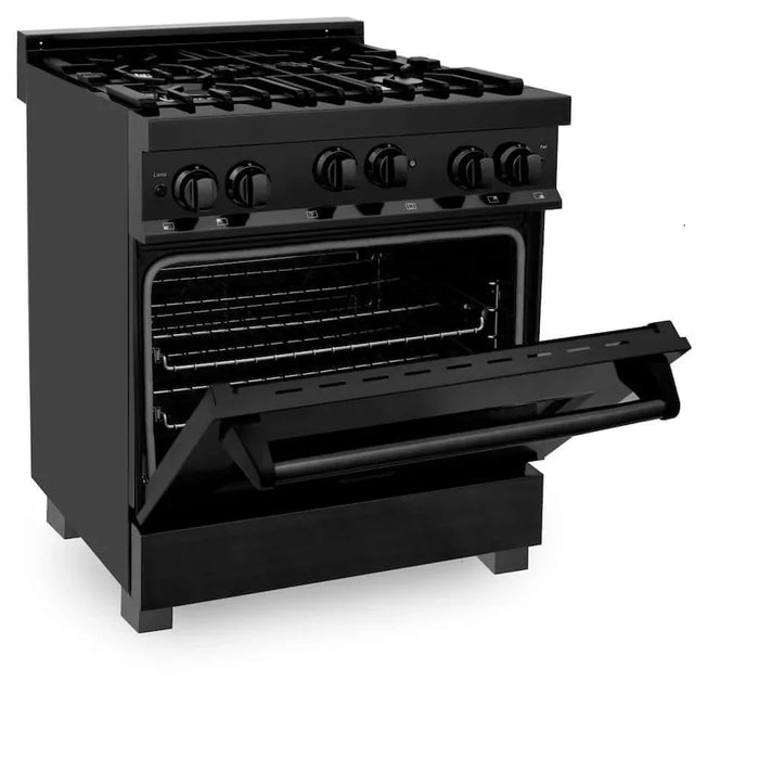 ZLINE 30 " Package Range RGB-30, Range Hood BSKBN, Microwave MWD-1 , Dishwasher DW-BS-24,  4KP-RGBRH30-MWDW09K