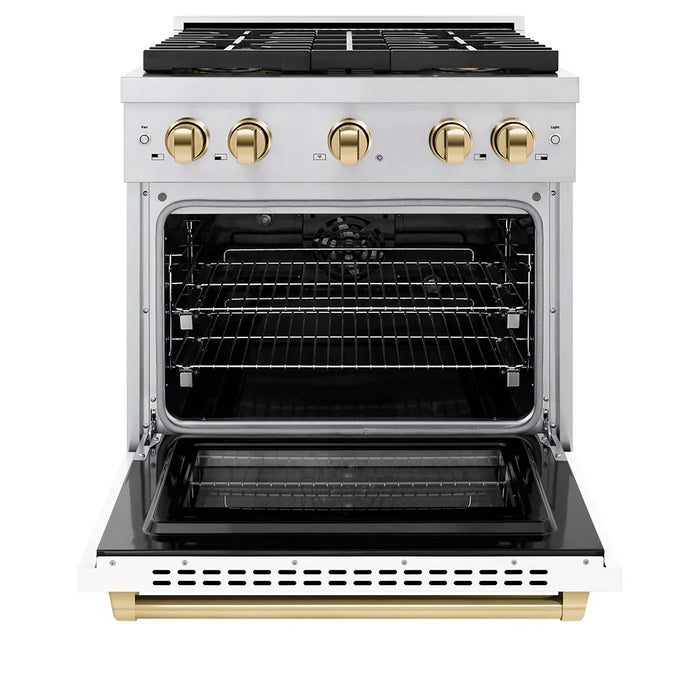 ZLINE 30" Paramount Gas Range DuoPro™ Cooktop, Convection Gas Oven PSGRZ-WM-30-G09K