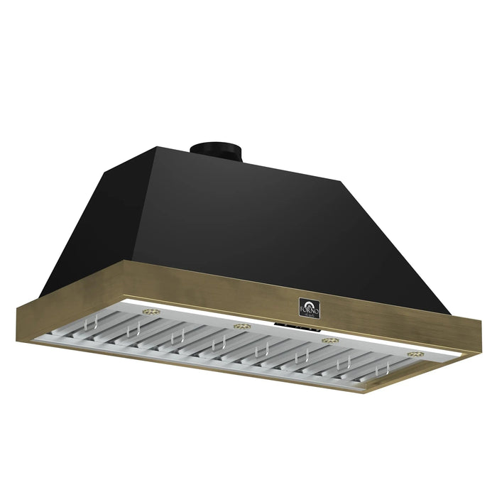 FORNO Vittorio 48" Wall Mount Range Hood FRHWM5078-48BLK09K