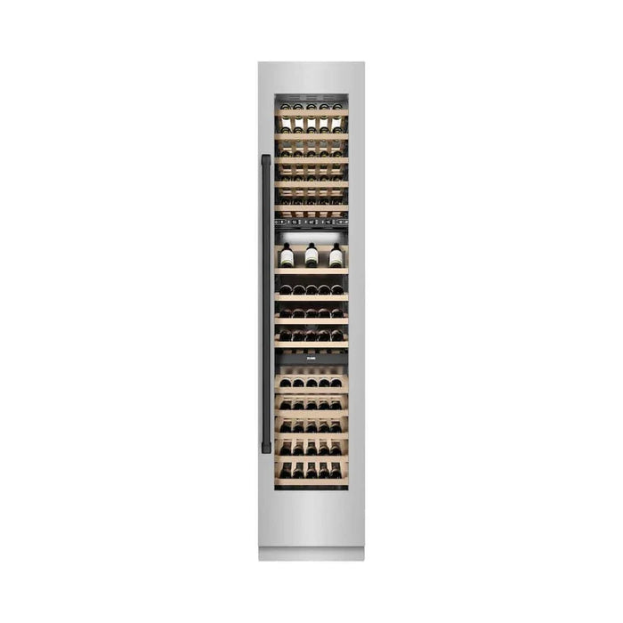 ZLINE 18"Triple Zone 68 Bottle Right Hinge Column Wine Cooler, Stainless Steel Matte Black RCWVRZ-30418-MB09K
