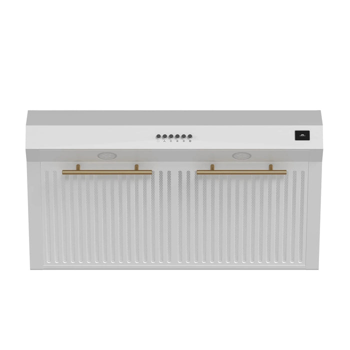 FORNO Espresso Bari 30" 400 CFM Under Cabinet Range Hood FRHUC5255-30WHT09K