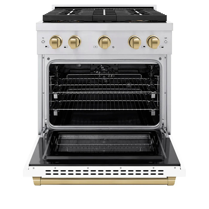 ZLINE 30" Paramount Gas Range DuoPro™ Cooktop, Convection Gas Oven PSGRZ-WM-30-CB09K