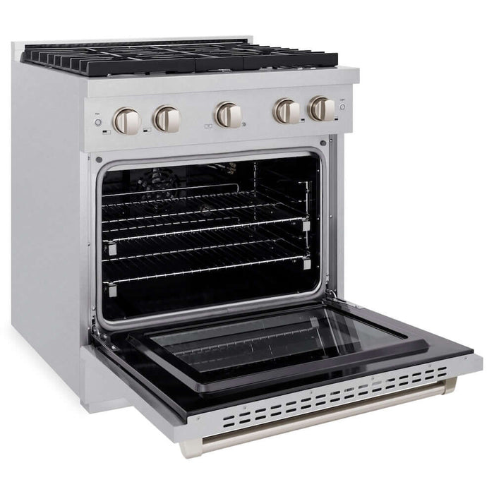 ZLINE 30"Gas Range, Convection Gas Oven , DuraSnow® Stainless Steel, SGRS-3009K