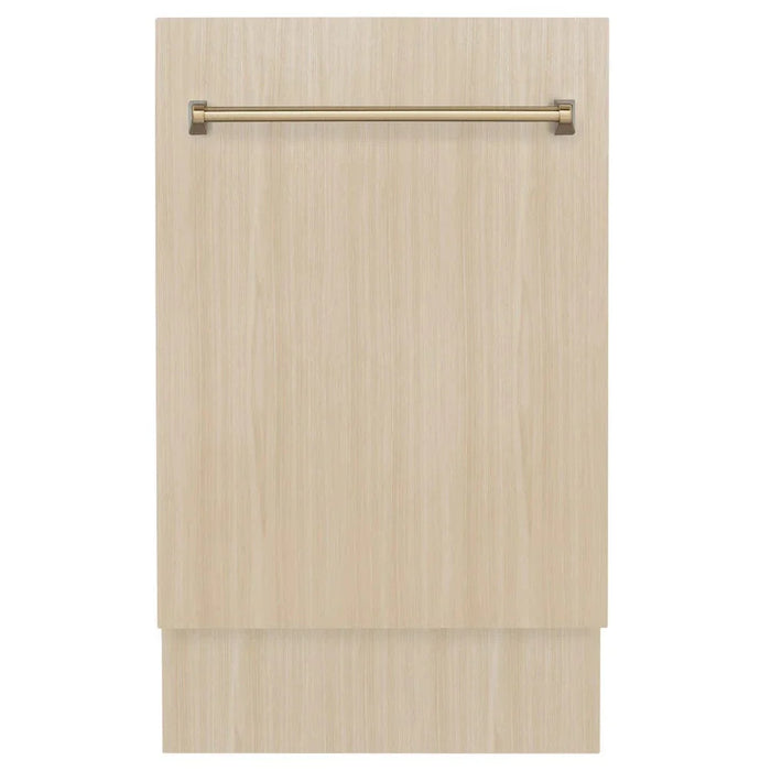 ZLINE Autograph 18" Dishwasher Stainless, Champagne Bronze DWVZ-18-CB09K