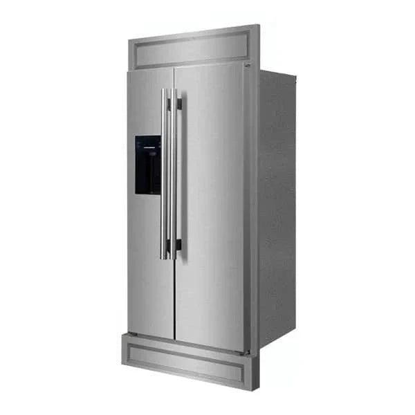 FORNO Salerno 40" Side-by-Side Built-In Refrigerator FFRBI1844-40MG09K
