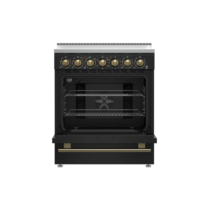 FORNO Paolo 30" Electric Range FFSEL6011-30BLK09K