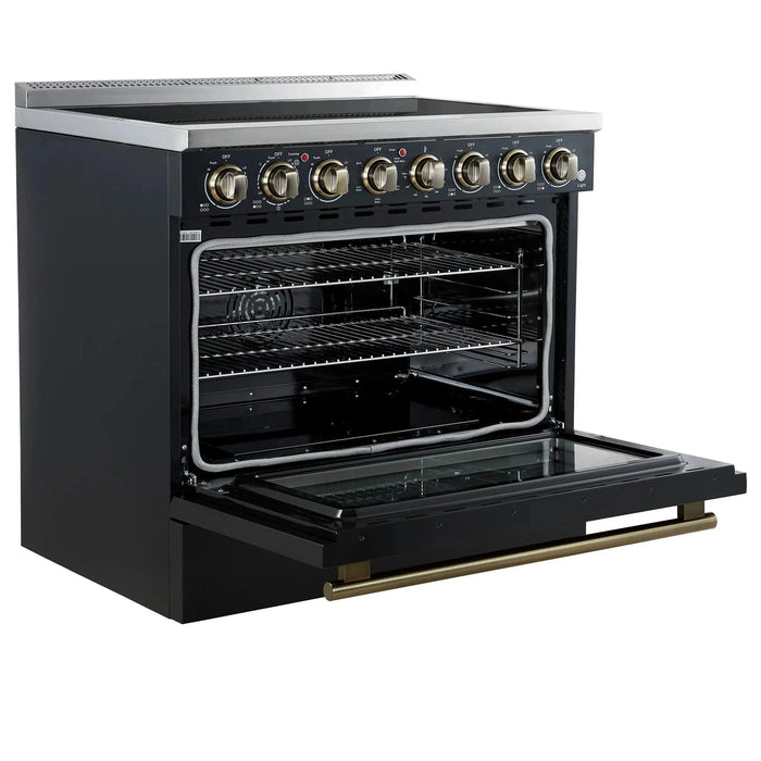 FORNO Paolo 36" Electric Range FFSEL6011-36BLK09K