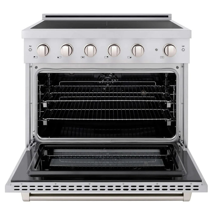 ZLINE 36" Paramount Induction Range, Cooktop, Electric Convection Oven SINR3609K