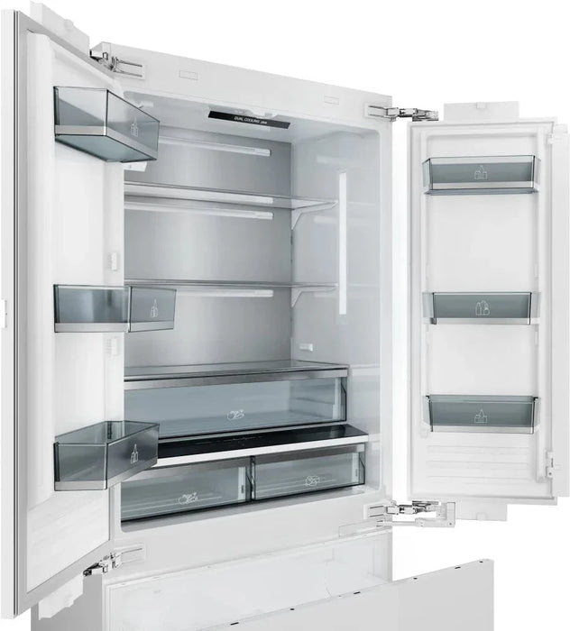 THOR 36" Panel Ready Built-In French Door Refrigerator, Interior Water Dispenser, Ice Maker, XRF3619BFP09K