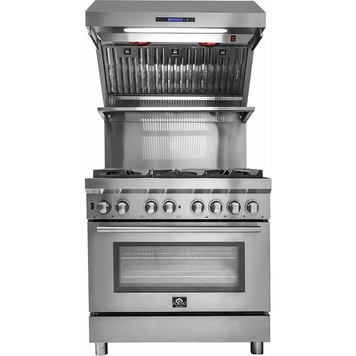 Forno Savona - 36" Wall Mount Range Hood & Back Splash FRHWM5029-3609K