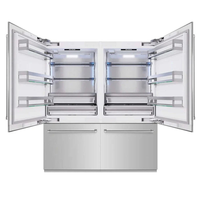 ZLINE 72" Built-In Bottom Freezer Refrigerator,Water Dispenser, Ice Maker, RBIT-304-7209K