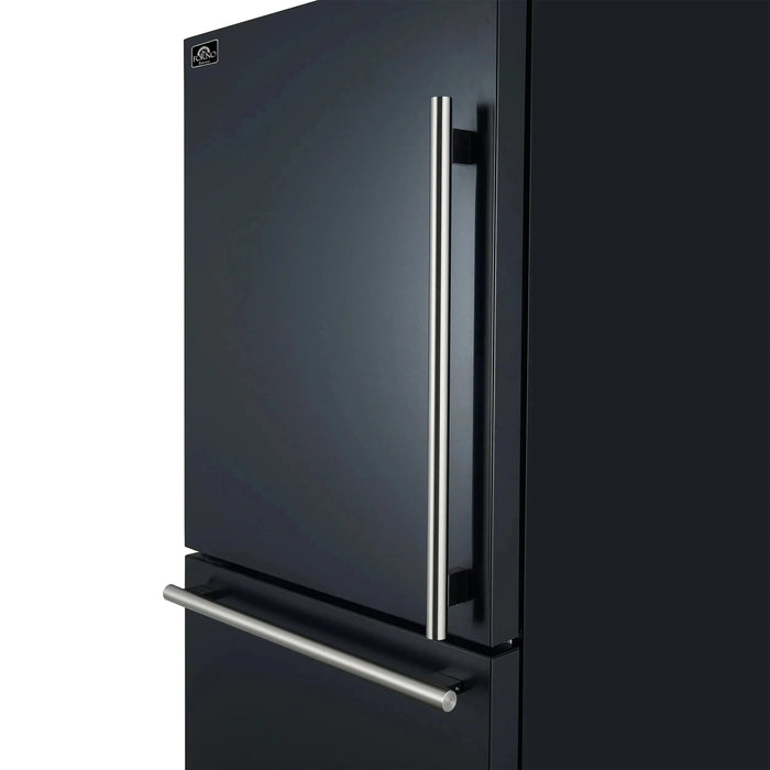 FORNO Espresso Milano 62" Side-By-Side Refrigerator FFFFD1787-60BLK09K