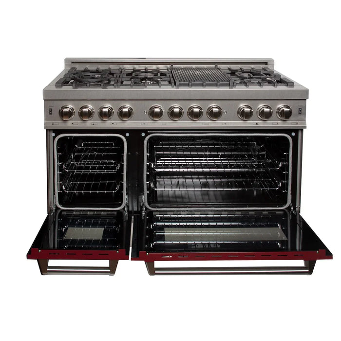 ZLINE 48" Bundle Range RAS-RG-48 & Range Hood 8654RG-48, 2KP-RASRGRH4809K