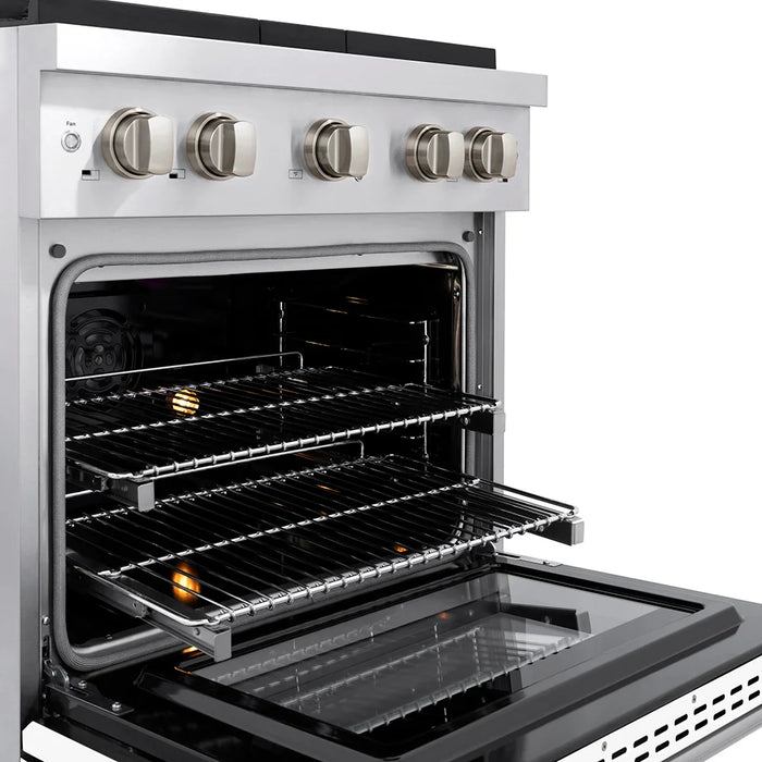 ZLINE 30" Paramount Gas Range DuoPro™ Cooktop, Convection Gas Oven PSGR-WM-3009K
