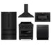 DISCONTINUED-ZLINE Kitchen Package Refrigerator, Range , Range Hood , Microwave, Dishwasher 5KPR-RGBRH-MWDWV - Farmhouse Kitchen and Bath
