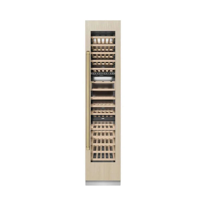 ZLINE 18" Triple Zone 68 Bottle Panel Ready Column Right Hinge Wine Cooler Champagne Bronze RBCWVRZ-18-CB09K