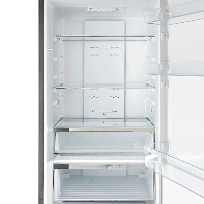 Forno Guardia 46.8"Side-by-Side Bottom Freezer Refrigerator in Stainless Steel FFFFD1778-4809K