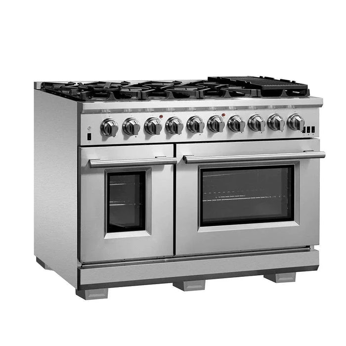 Forno 2-Piece Appliance Package 48" Gas Range, 60" Built-In Refrigerator Stainless Steel FBDL-019-06CAUS09K