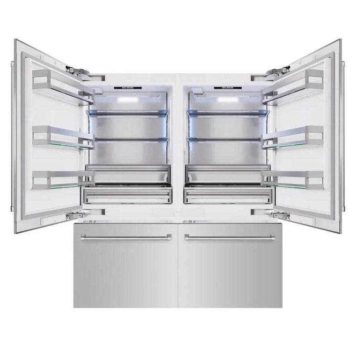 ZLINE 72" Built-In Bottom Freezer Refrigerator,Water Dispenser, Ice Maker, RBIT-304-7209K