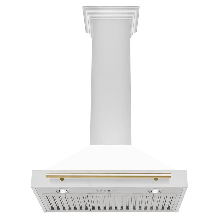 ZLINE 30" Autograph Stainless Wall Range Hood KB4STZ-WM30-G09K