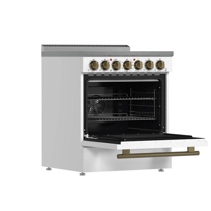 FORNO Paolo 30" Electric Range FFSEL6011-30WHT09K
